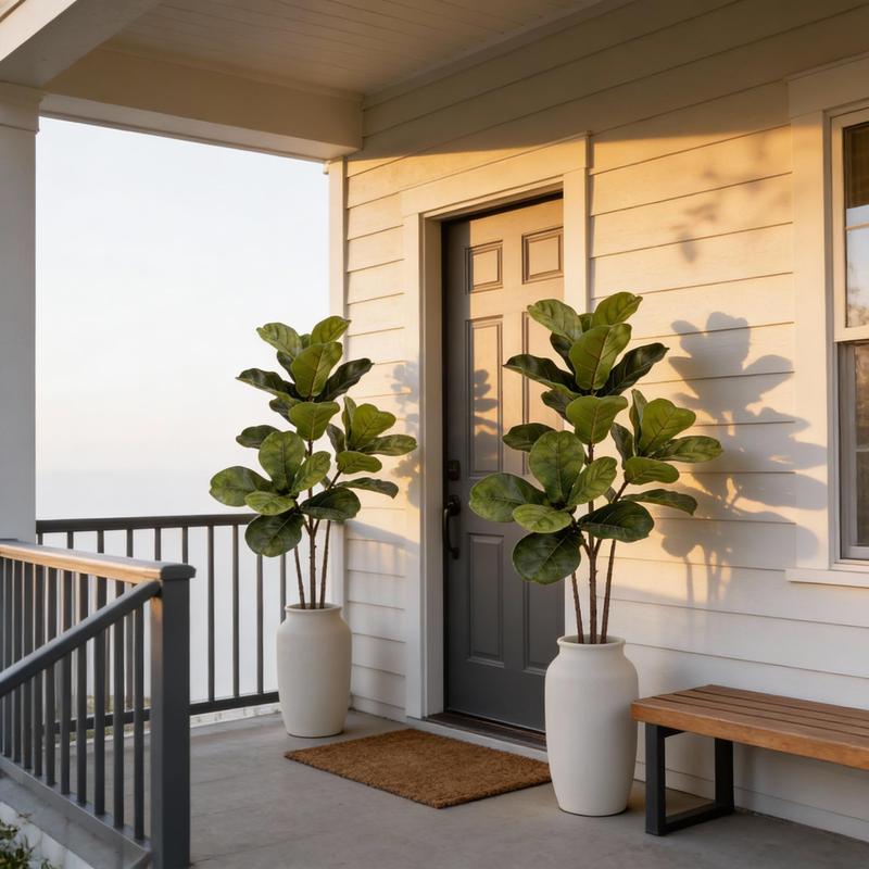 Pohon Ficus Lyrata Buatan Beru - Fiddle Leaf Fig ulasan dan harga